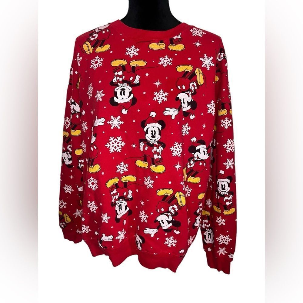 UGLY CHRISTMAS SWEATER DISNEY MICKEY MOUSE‎ HOLIDAY SIZE MEDIUM - Picture 2 of 8
